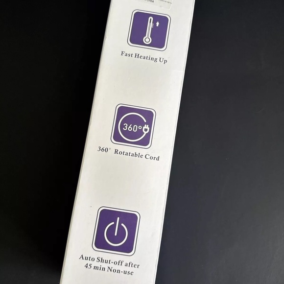 UNOPENED SuperDuomishu C1-19 Automatic Curling Iron, 1 barrel w/4 Temp Up to 430 - Picture 5 of 8